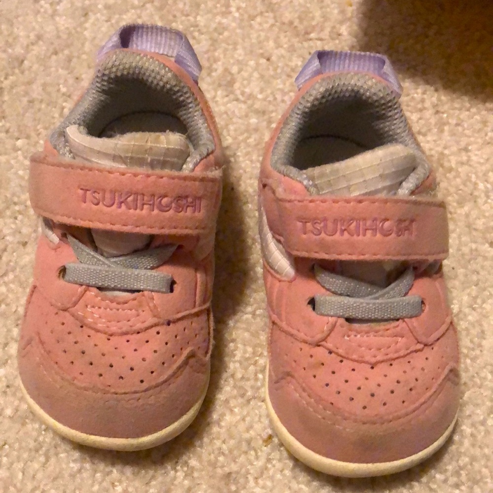Tsukihoshi Pink Baby Walker Shoes